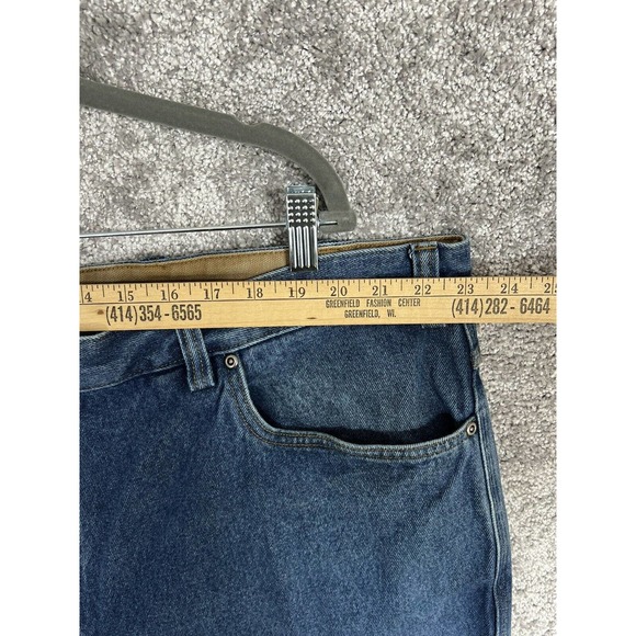 Duluth‎ Trading Relaxed Straight Leg Jeans Mens Size 48x30 Blue Denim Fire Hose - Picture 6 of 12